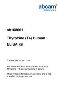 ab108661 Thyroxine (T4) Human ELISA Kit