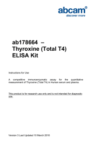 ab178664  – Thyroxine (Total T4) ELISA Kit