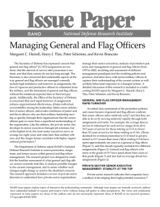 Managing General and Flag Officers