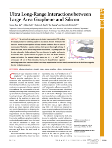 Ultra Long-Range Interactions between Large Area Graphene and Silicon