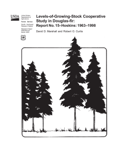 Levels-of-Growing-Stock Cooperative Study in Douglas-fir: Report No. 15–Hoskins: 1963–1998