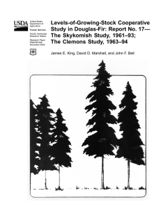 Levels-of-Growing-Stock Cooperative Study in Douglas-Fir: Report No. 17— The Skykomish Study, 1961–93;