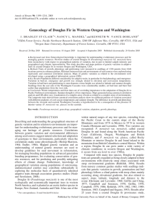 Genecology of Douglas Fir in Western Oregon and Washington