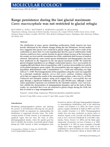 Range persistence during the last glacial maximum: