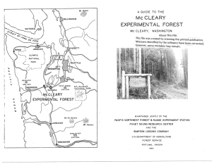McCLEARY EXPERIMENTAL  FOREST ;0-c akec