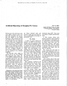 Artificial Ripening of Douglas-Fir  Cones I Reprinted  fro11i · e