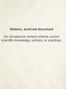 Historic, archived document Do  not assume content reflects current