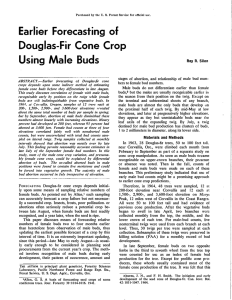 Earlier  Forecasting  of Douglas-Fir  Cone  Crop
