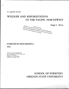 reprint  from WILDLIFE  AND  REFORESTATION A