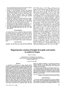 + ing  and outbreeding causing  intra-provenance  variation