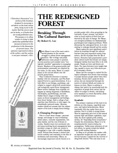 THE  REDESIGNED FOREST
