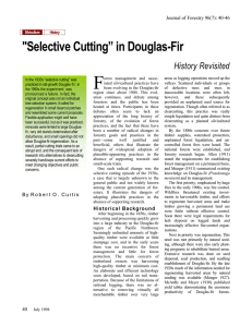 F &#34;Selective Cutting” in Douglas-Fir Journal of Forestry 96(7): 40-46