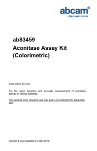 ab83459 Aconitase Assay Kit (Colorimetric)