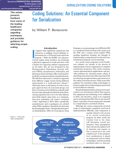 coding Solutions: An essential component for Serialization Serialization Coding SolutionS