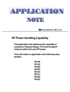 RF Power Handling Capability
