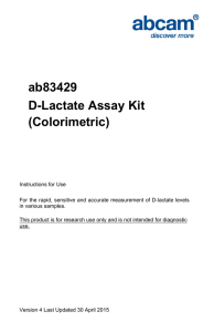 ab83429 D-Lactate Assay Kit (Colorimetric)