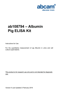 ab108794 – Albumin Pig ELISA Kit