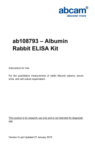 ab108793 – Albumin Rabbit ELISA Kit