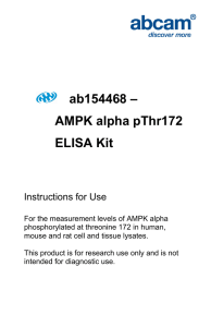 ab154468 – AMPK alpha pThr172 ELISA Kit Instructions for Use