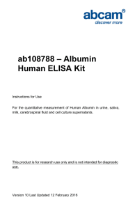 ab108788 – Albumin Human ELISA Kit