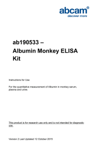 ab190533 – Albumin Monkey ELISA Kit