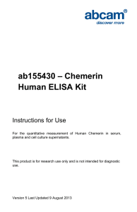 ab155430 – Chemerin Human ELISA Kit Instructions for Use