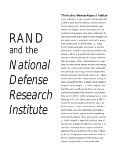 The National Defense Research Institute