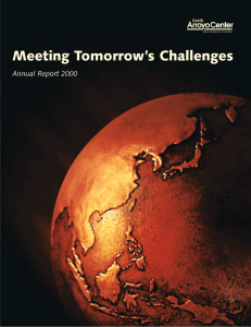 Meeting Tomorrow’s Challenges Annual Report 2000