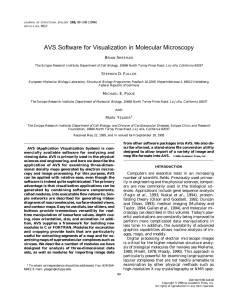 AVS Software for Visualization in Molecular Microscopy B S