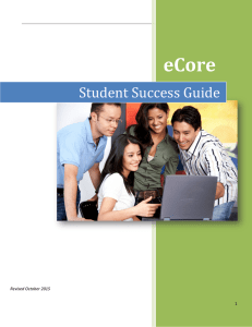 eCore Student Success Guide •  Introduction