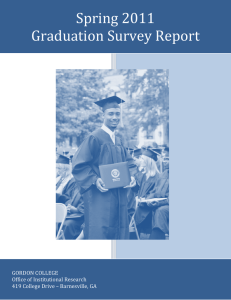 Spring 2011  Graduation Survey Report 