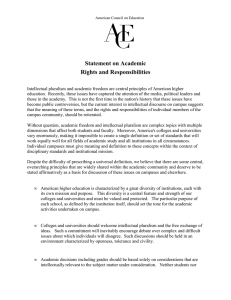 Statement on Academic Rights and Responsibilities