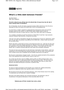 What's a little debt between friends? Page 1 of 3