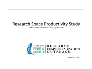 Research Space Productivity Study  March 6, 2015