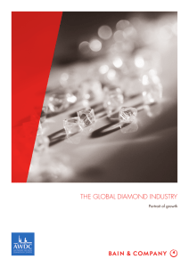 THE GLOBAL DIAMOND INDUSTRY Portrait of growth