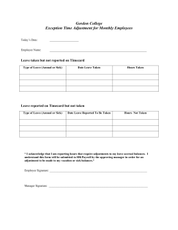 13-14 VACATION TO SICK TIME CONVERSION REQUEST FORM