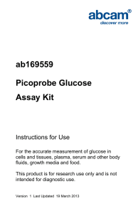 ab169559 Picoprobe Glucose Assay Kit Instructions for Use