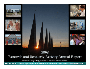 2008 Research and Scholarly Activity Annual Report