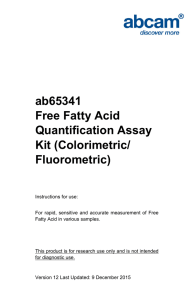 ab65341 Free Fatty Acid Quantification Assay Kit (Colorimetric/