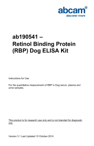 ab190541 – Retinol Binding Protein (RBP) Dog ELISA Kit