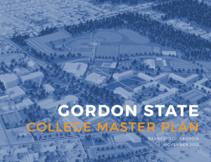 GORDON STATE COLLEGE MASTER PLAN BARNESVILLE, GEORGIA