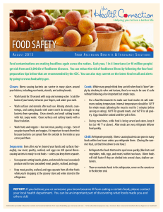 FOOD SAFETY A 2 0 1 3 F