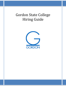 Gordon State College Hiring Guide