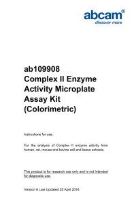ab109908 Complex II Enzyme Activity Microplate Assay Kit
