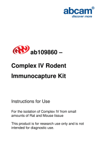 ab109860 – Complex IV Rodent Immunocapture Kit