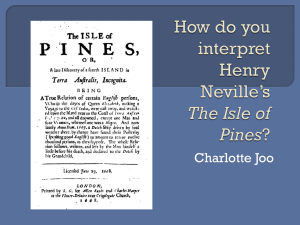 How should we interpret the Isle of Pines