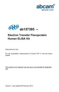 ab157395  – Electron Transfer Flavoprotein Human ELISA Kit
