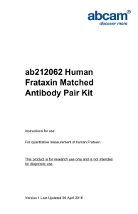 ab212062 Human Frataxin Matched Antibody Pair Kit