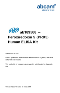 ab189568  – Peroxiredoxin 5 (PRX5) Human ELISA Kit