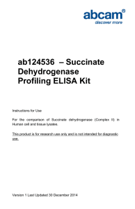ab124536  – Succinate Dehydrogenase Profiling ELISA Kit